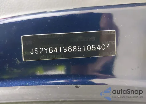 2008 Suzuki Sx4 Convenience/Touring from USA, damaged, VIN JS2YB413885105404